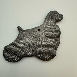 Vintage Cocker Spaniel PEWTER ? Ornament